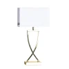 Omega Bordslampa 52 cm Mässing/Vit