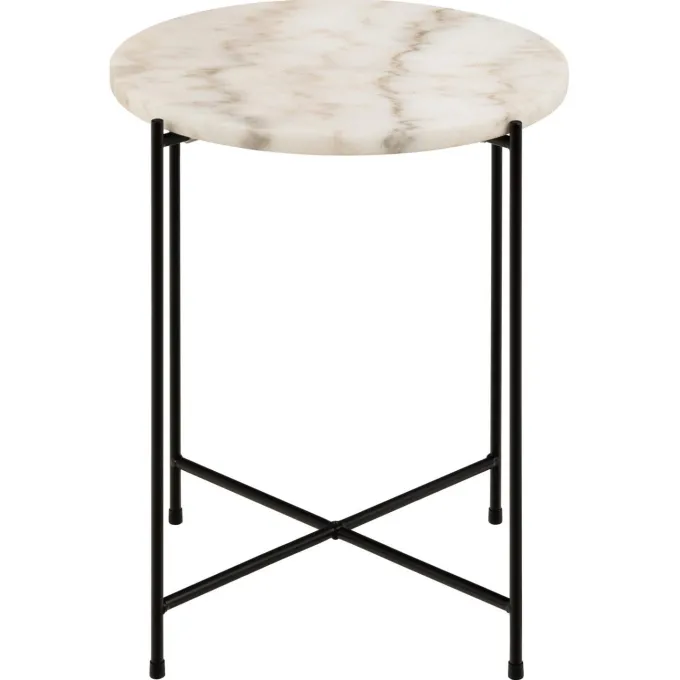 Opera Sidobord 42 cm Vit marmor
