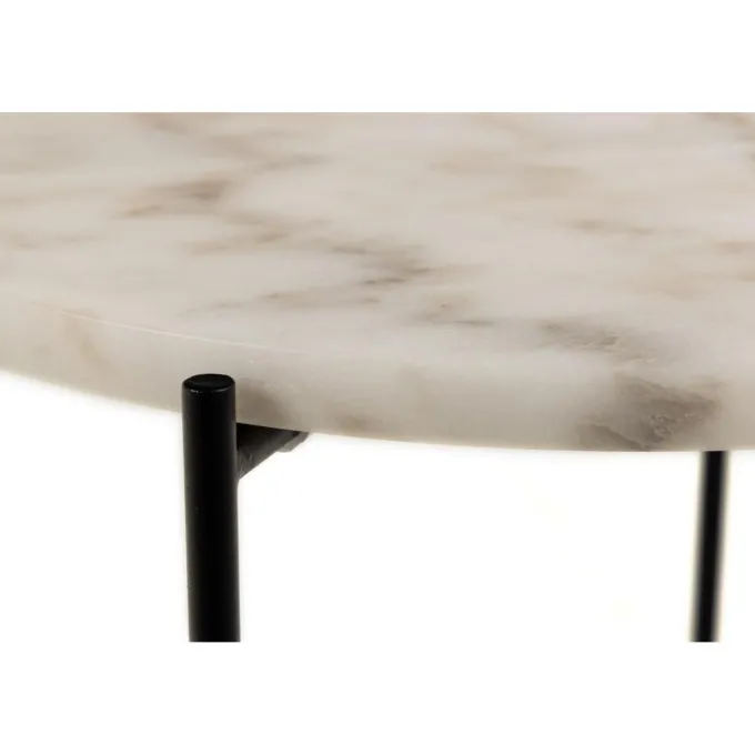Opera Sidobord 42 cm Vit marmor