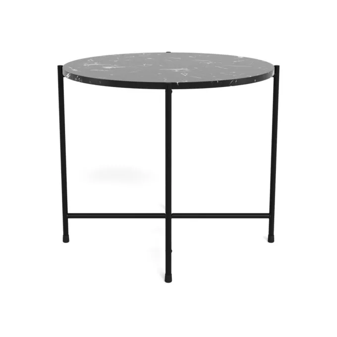 Opera Sidobord 52cm Svart Marmor