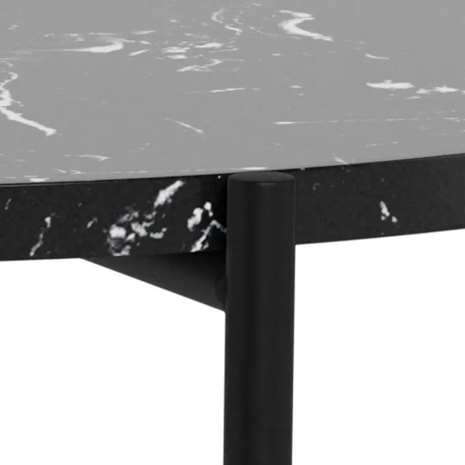 Opera Sidobord 52cm Svart Marmor