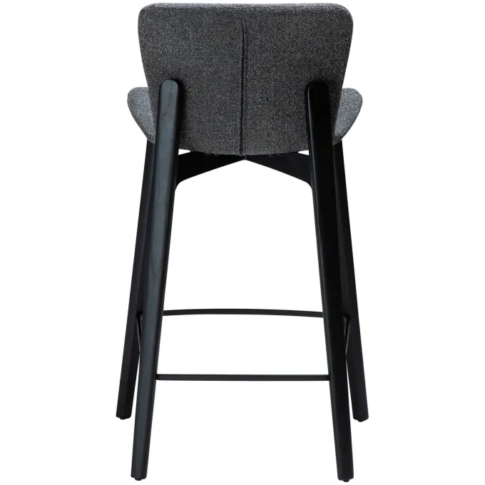 Paragon Barstol Pebble Grey Bouclé, Black 68 cm