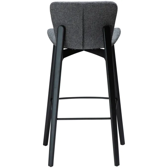 Paragon Barstol Pebble Grey Bouclé, Black 75 cm