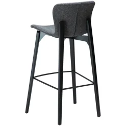 Paragon Barstol Pebble Grey Bouclé, Black 75 cm