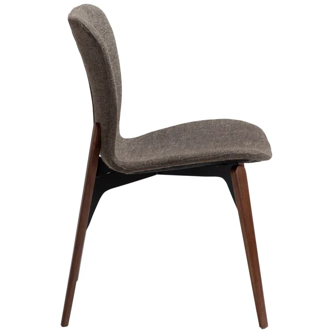 Paragon Stol Major Brown Bouclé, Walnut