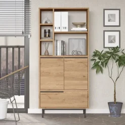 Paramaribo Cabinet (74,8 x 161,6 x 35,5 cm) Valnöt Förvaringsskåp