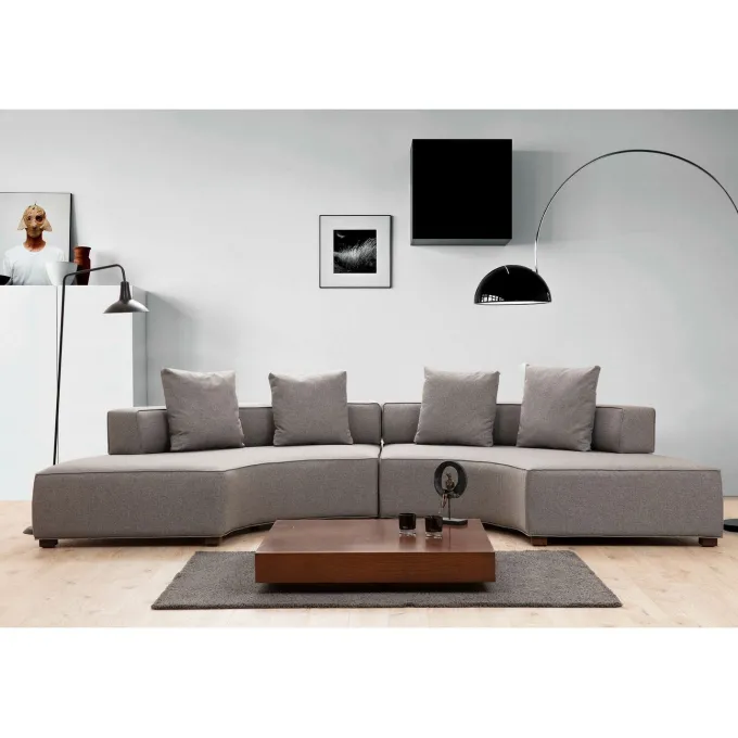 Paramaribo U-form (360-105 x 70 cm) Grå Hörnsoffa