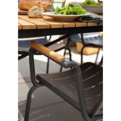 Parc Antracit/Teak Trädgårdsbord