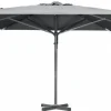 Paris Parasoll Metall 4x4m Antracit/Grå