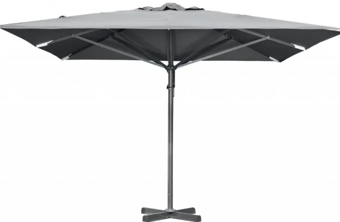 Paris Parasoll Metall 4x4m Antracit/Grå