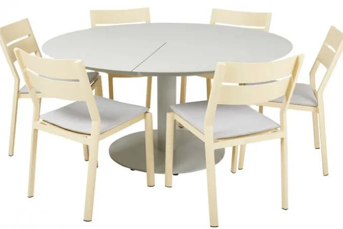 Peace Matbord Rund 150 cm Light Grey