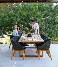 Peacock Stol Dark Grey/Teak