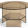 Pepe Soffbord Glas 70cm Bronze