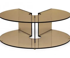 Pepe Soffbord Glas 90cm Bronze