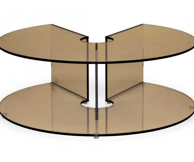 Pepe Soffbord Glas 90cm Bronze