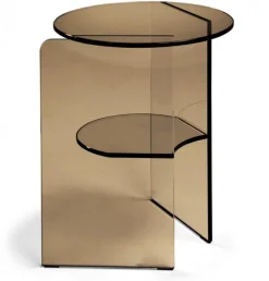 Pepe Soffbord Glas 40cm Bronze