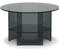 Pepe Soffbord Glas 70cm Smoke