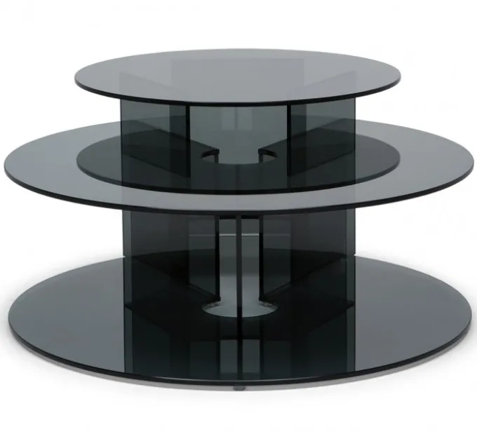 Pepe Soffbord Glas 70cm Smoke