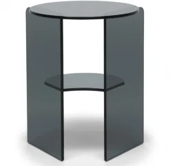 Pepe Soffbord Glas 40cm Smoke
