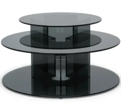 Pepe Soffbord Glas 40cm Smoke