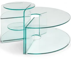 Pepe Soffbord Glas 40cm Transparent