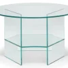 Pepe Soffbord Glas 70cm Transparent