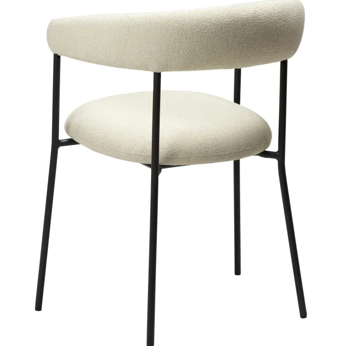 Plenti Stol Bone White, Black