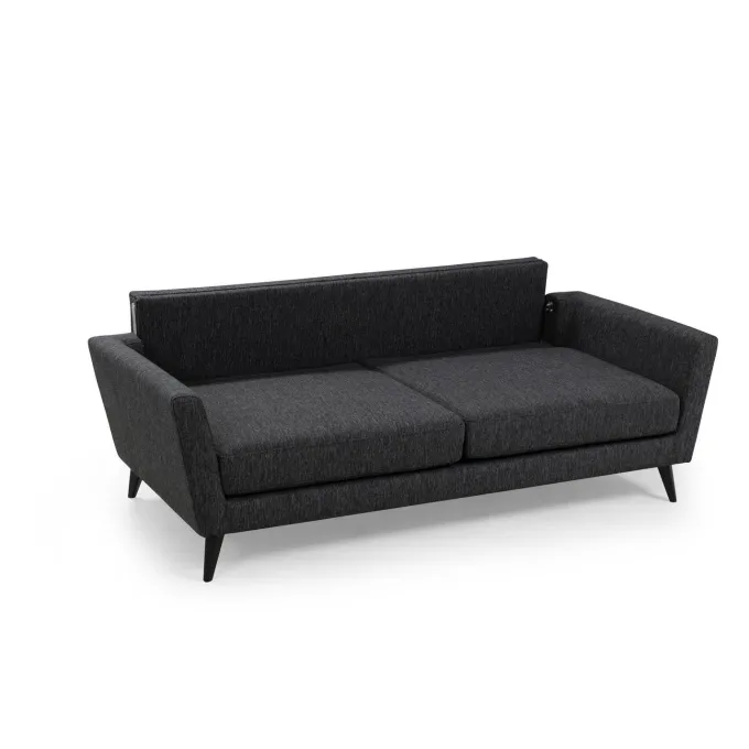 Port Louis 3 Seater (215 x 94 x 88 cm) Mörkgrå 3-sitssoffa