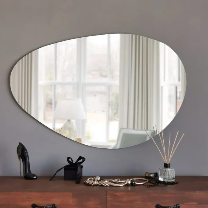 Porto Ayna 90x60 cm (90 x 60 x 1,2 cm) Vit Spegel