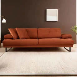 Quito (239 x 99 x 83 cm) 3-sits bäddsoffa Orange