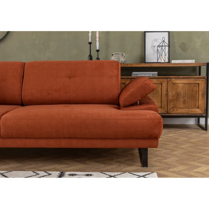 Quito (239 x 99 x 83 cm) 3-sits bäddsoffa Orange