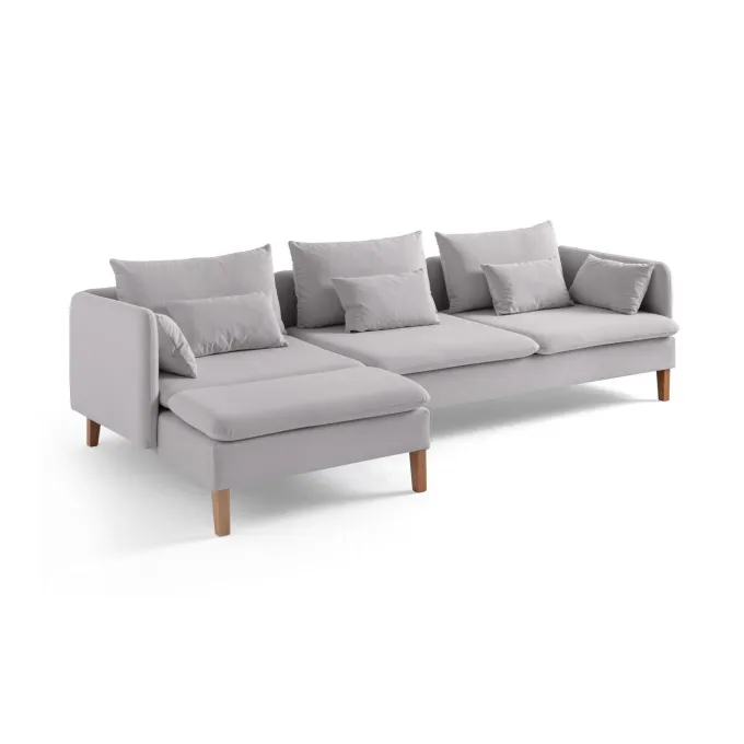 Quito Relax (185 x 95 x 92 cm) Hörnsoffa Grå