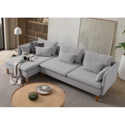 Quito Relax (185 x 95 x 92 cm) Hörnsoffa Grå