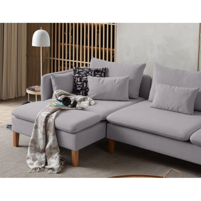 Quito Relax (185 x 95 x 92 cm) Hörnsoffa Grå