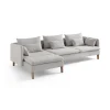 Quito Relax (185 x 95 x 92 cm) Hörnsoffa Creme