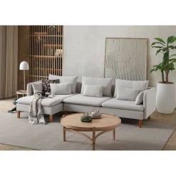Quito Relax (185 x 95 x 92 cm) Hörnsoffa Creme