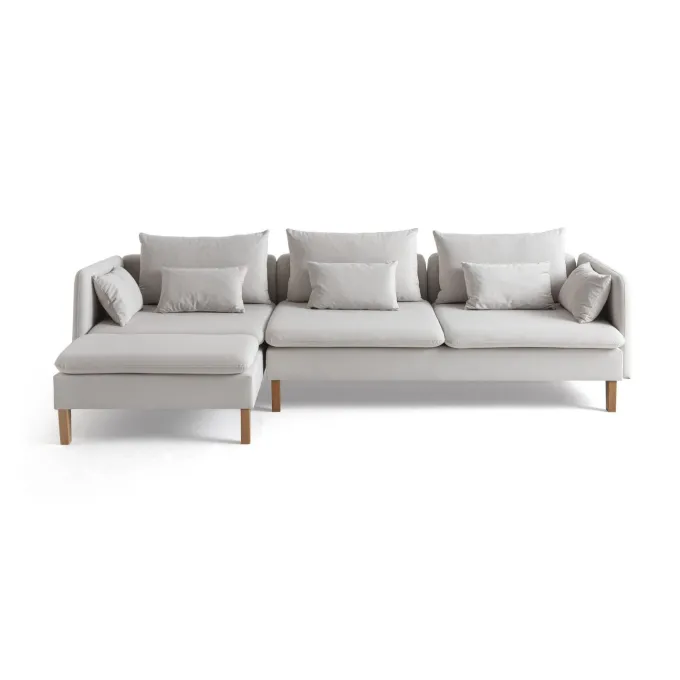 Quito Relax (185 x 95 x 92 cm) Hörnsoffa Creme