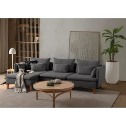 Quito Relax (185 x 95 x 92 cm) Hörnsoffa Antracit