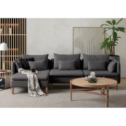Quito Relax (185 x 95 x 92 cm) Hörnsoffa Antracit