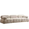 Quito 3-sits (288 x 95 x 75 cm) Bouclette 3-sitssoffa Creme