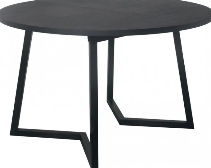 Röa Matbord Runt 120-200cm Svart