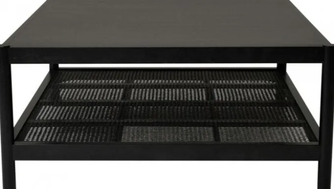 Raffels Soffbord 90x90 cm Svart