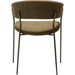 Reboot Stol Dark Olive, Antique Brass