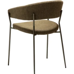 Reboot Stol Dark Olive, Antique Brass