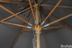 Reggio Träparasoll Ø3m Trä/Taupe