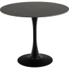 Rennes Matbord Rund 90 cm Svart Grantham