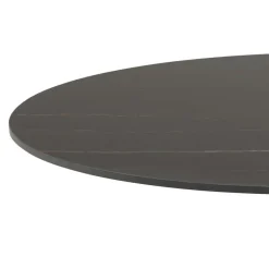 Rennes Matbord Rund 90 cm Svart Grantham