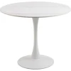 Rennes Matbord Rund 90 cm Vit Unico