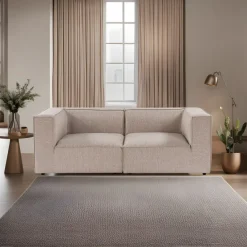 Reykjavik 2 (95 x 190 x 65 cm) 2-sitssoffa Sandbeige