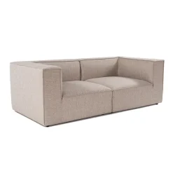 Reykjavik 2 (95 x 190 x 65 cm) 2-sitssoffa Sandbeige